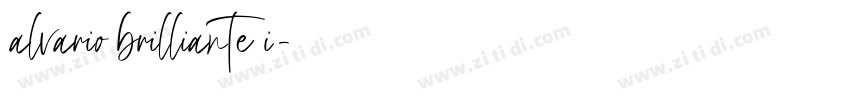 alvario brilliante i字体转换